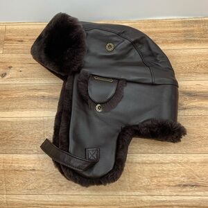 Crown Cap Brown Mouton Aviator